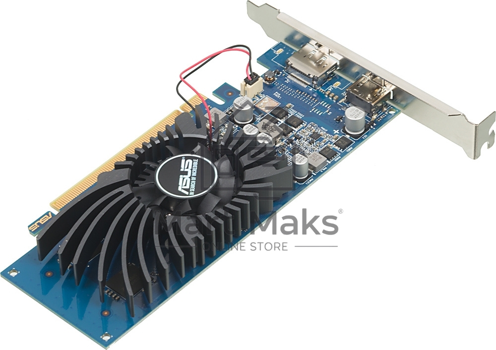 Видеокарта AsusGT1030-2G-BRK nVidia GeForce GT 1030 2048Mb 64bit GDDR5 1228/6008/HDMIx1/DPx1/HDCP PCI-Elow profile Ret