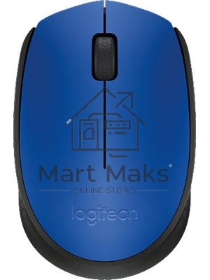 Мышь беспроводная Logitech M171 синий, 1000 dpi, радиоканал, USB, кнопки - 3