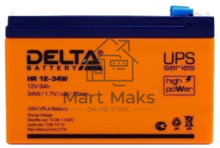 Батарея Delta DT 1212 (12V, 12Ah)