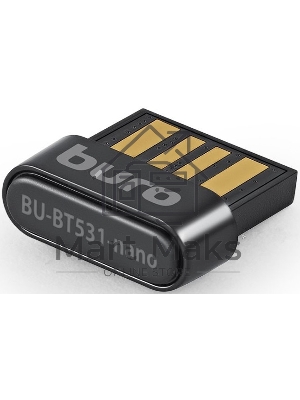Адаптер USB Buro BU-BT531-nano Bluetooth 5.3+EDR class 1.5 20м черный
