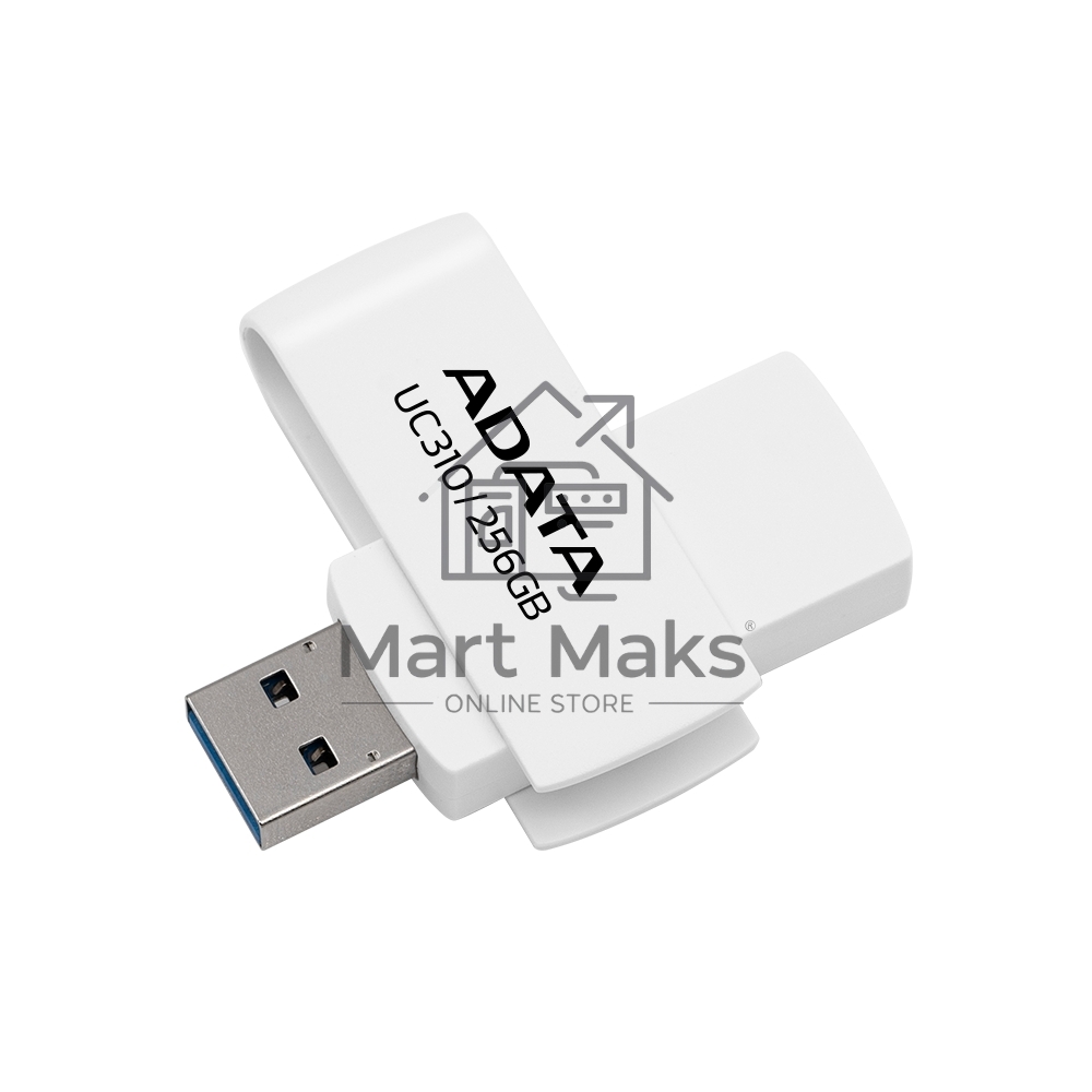 Флешка USB ADATA R/W 256GB USB 3.2 Gen1 UC310-256G-RWH White