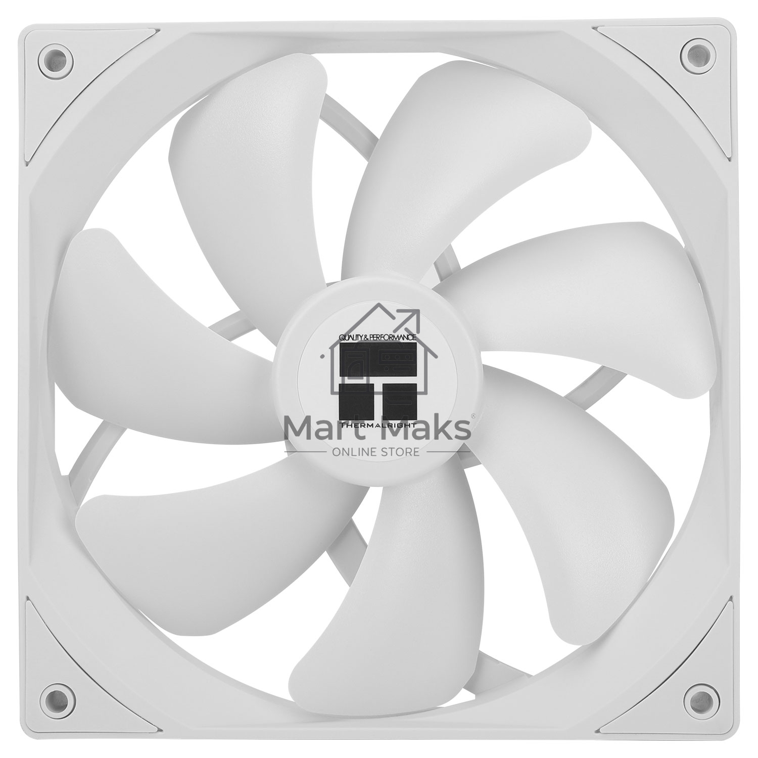 Кулер для корпуса Thermalright TL-C14CW белый (140x140x25mm, 4-pin PWM, 75.8CFM, 26.4dBA, 1500RPM)
