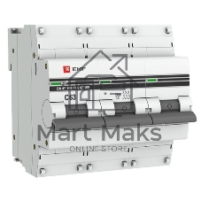 Выключатель автоматический EKF mcb47100-3-63C-pro 3P 63А (C) 10kA ВА 47-100 EKF PROxima