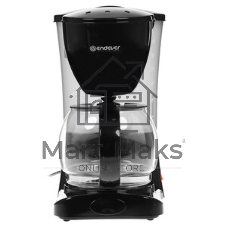 Кофеварка капельного типа Endever Costa-1044, мощность 800 Вт, -стальной/черный, объем 1,5л, LCD дисплей, по 4 шт/уп