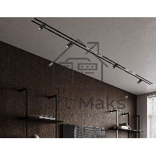 Трековый светильник GL2301 BK черный IP20 6W 3CCT 3000/4200/6400K 48V D35*80