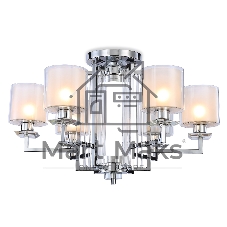 Светильник Ambrella light TR4418/6 CH/CL/FR хром/прозрачный/белый матовый E27*6 max 40W D748*463