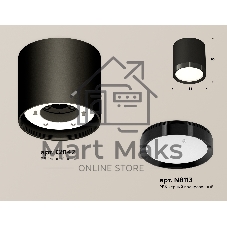 Светильник Ambrella Light XS8142002 SBK/PBK черный песок/черный полированный GX53 (C8142, N8113)