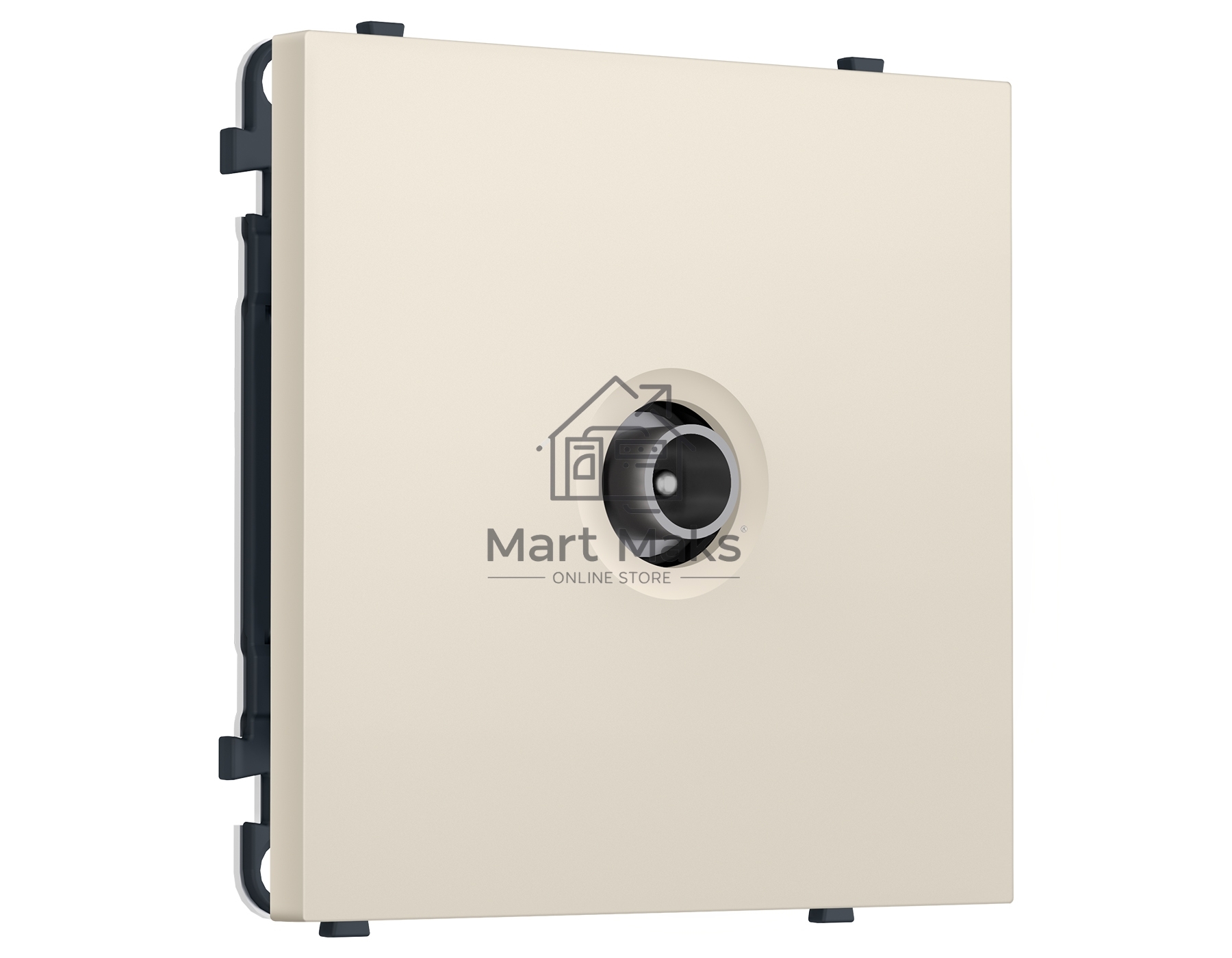 Комплект механизма TV розетки проходной SIGMA Бежевый матовый 5-1000 MHz 4dB QUANT PRO (SP3330, PR211)
