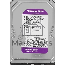 Жесткий диск Western Digital 4TB 5400 Purple Pro Surveillance, Cache 128MB