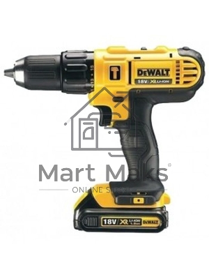 Дрель-шуруповерт DeWalt DCD778S2T-QW, Аккумуляторная, 18В, 2 АКБ, Ударная, Кейс