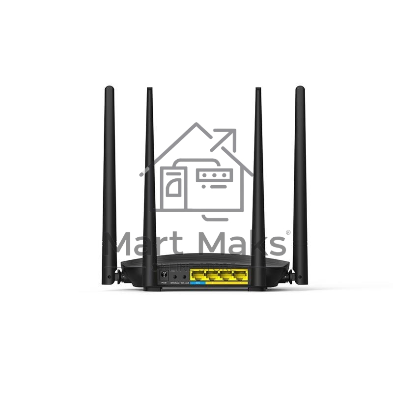 Маршрутизатор Tenda AC5 1200Mbps 11AC wave2Router, MU-MIMO,1Ghz CPU，4X5dbi Antennas, 1X100Mbps WAN, 3x100Mbps LAN,WiFi On/Off Switch,Universal Rep