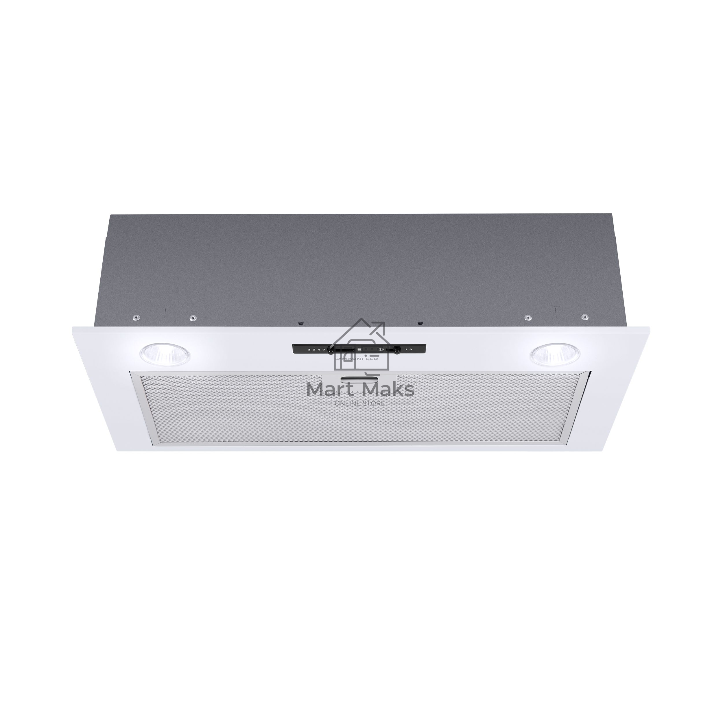 Вытяжка встраиваемая Maunfeld Crosby Light (C) 60 белый, 60 см, 850 куб. м/ч, 48 дБ