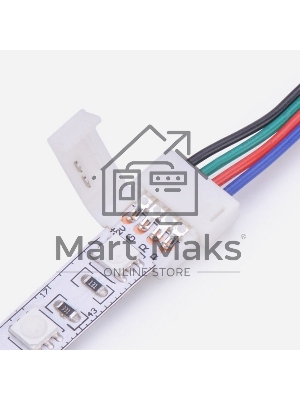 Коннектор питания (1 разъем) для RGB светодиодных лент шириной 10 мм LAMPER