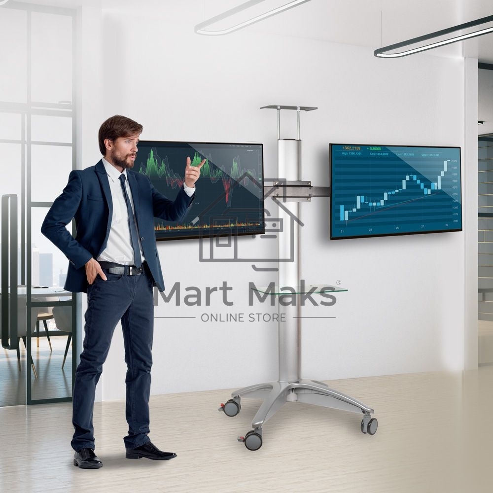 Подставка для телевизора Arm Media PT-STAND-15 (комплект из двух коробок) серебристый 26