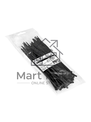 Стяжка (хомут) нейлоновая ExeGate CV66-120x2.5B (нейлон 6.6, 120x2.5мм, неоткрывающаяся, halogen free, -40°C - +85°C, черная, 100 шт)