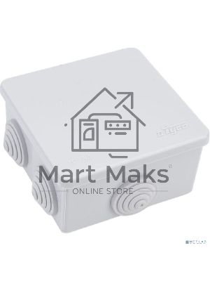 Коробка расп. для о/п Рувинил 67040 Тусо 85х85х40мм, 6 вводов, IP54