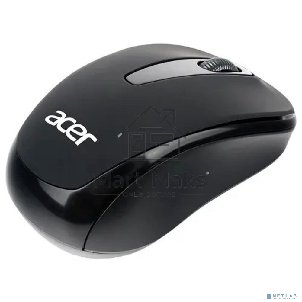 Мышь беспроводная Acer OMR133 черный, 1000 dpi, радиоканал, USB, кнопки - 3