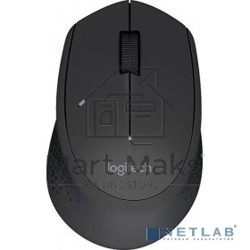 Мышь беспроводная Logitech M280 черный, 1000 dpi, радиоканал, USB, кнопки - 3