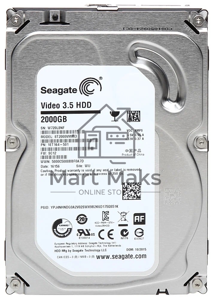 Жесткий диск Seagate Original SATA-III 2Tb ST2000VM003 (5900rpm) 64Mb 3.5