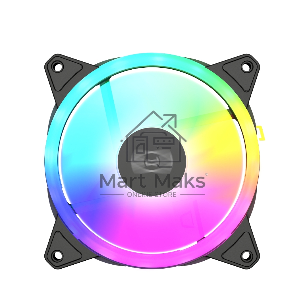 Вентилятор для корпуса PCCooler F3 T120 ARGB черный, 120 мм, 1800 об/мин, 21.6 дБ, 4 pin