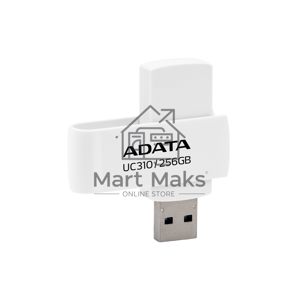 Флешка USB ADATA R/W 256GB USB 3.2 Gen1 UC310-256G-RWH White
