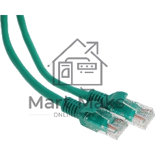 Патч-корд Premier PP12-1M/G 1000Гбит/с UTP 4 пары cat5E CCA molded 1м зеленый RJ-45 (m)-RJ-45 (m)