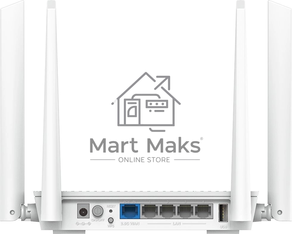 Маршрутизатор AX3000 2.5G Wi-Fi 6 Mesh PoE Router