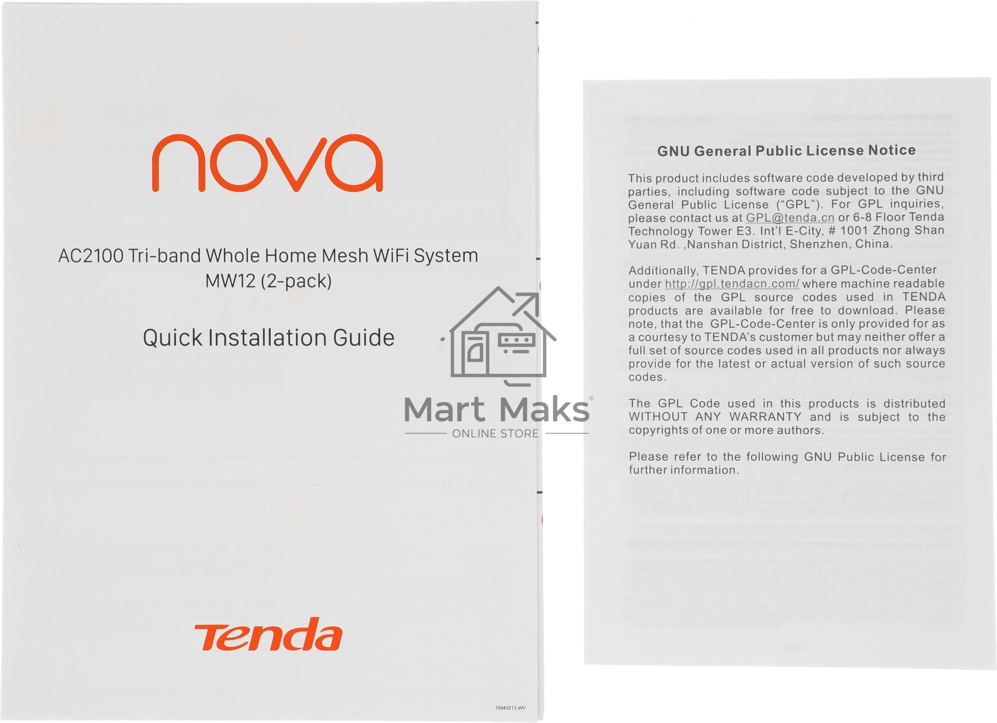 Домашняя Mesh WiFi система Tenda AC2100 из 3х роутеров с Гигабитными портами