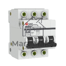 Выключатель автоматический EKF mcb4729-3-25C 3P 25А (C) 4,5кА ВА 47-29 Basic