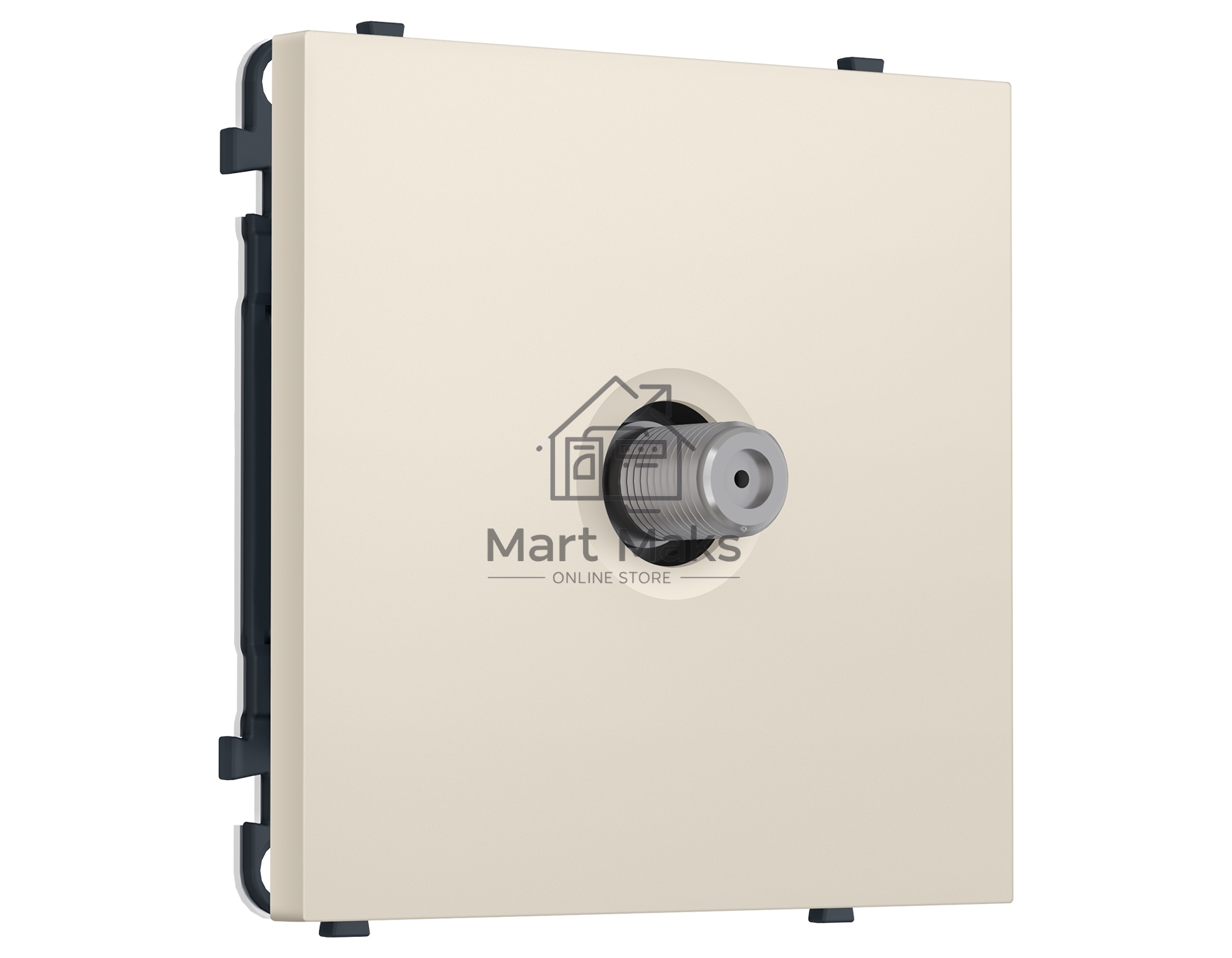Комплект механизма TV розетки SAT SIGMA Бежевый матовый 5-2400MHz 3.5dB QUANT PRO (SP3330, PR215)