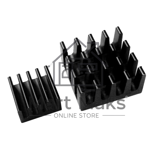 Набор радиаторов ACD черный Aluminum Heat Sink set (14*14*7mm + 9*9*5mm) RA027 for Raspberry Pi 3