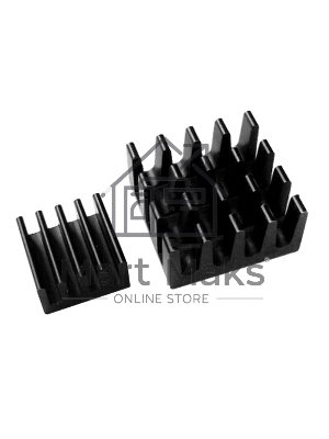 Набор радиаторов ACD черный Aluminum Heat Sink set (14*14*7мм + 9*9*5мм) RA027 for Raspberry Pi 3