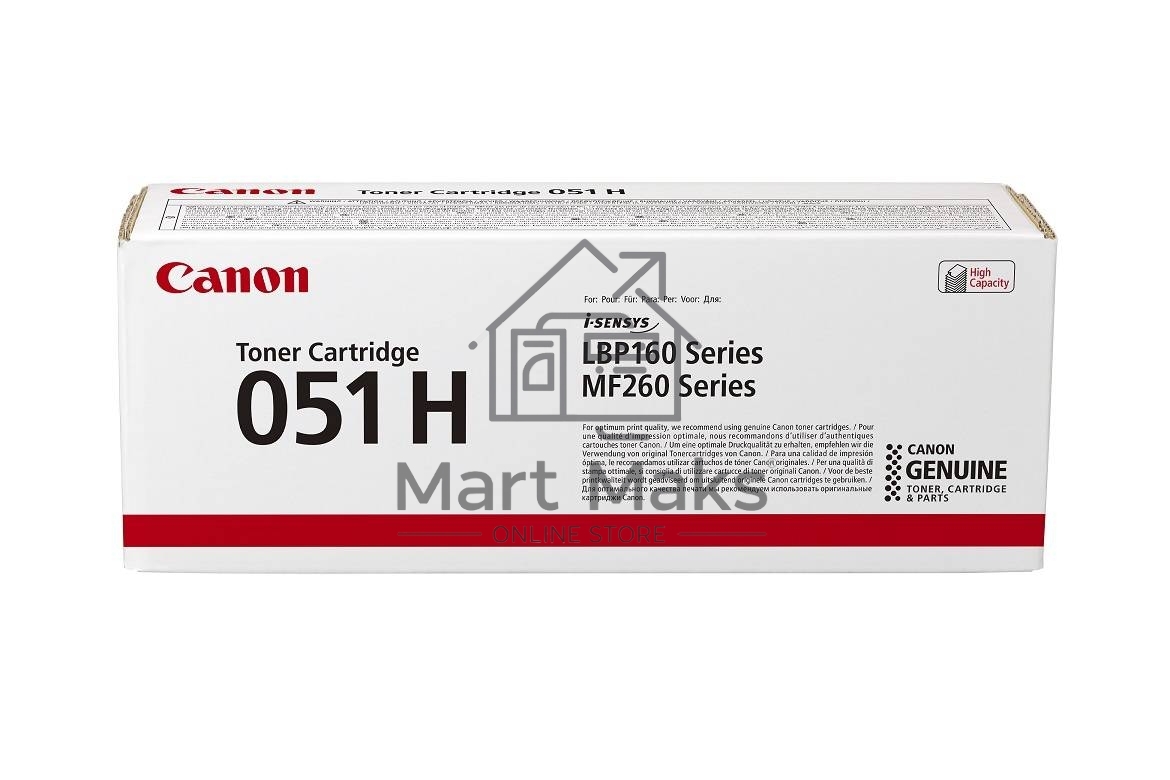 Картридж лазерный Canon 051H BK черный (4100 стр.) для Canon LBP162dw