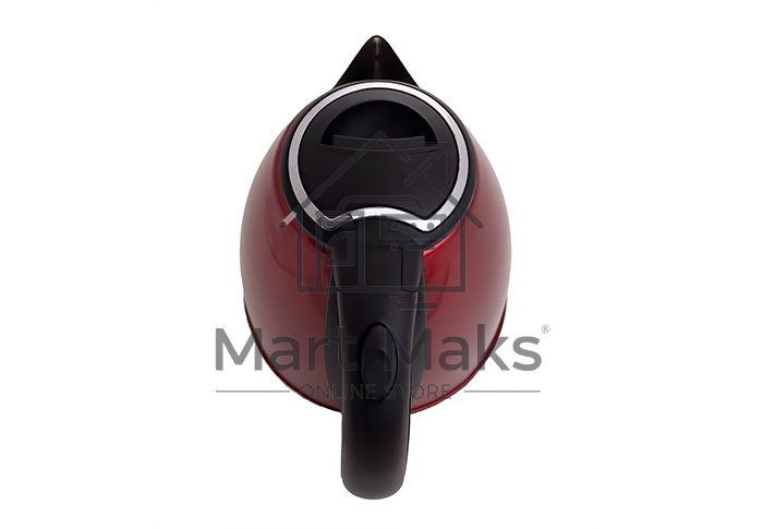 Чайник Centek CT-1068 RED (красный) металл 2л, 2000W, хромированная вставка на крышке