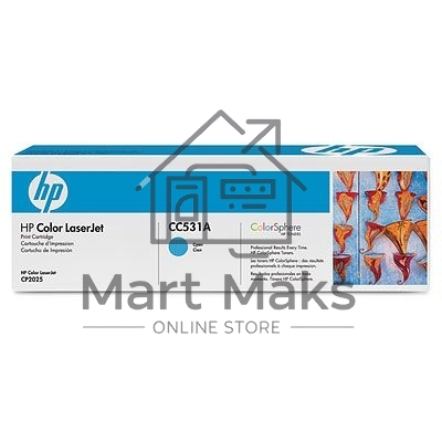 Картридж лазерный HP CC531A голубой для LJ CP2025/CM2320 2800стр.